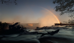 238A_LZmS_76774 First Light, Victoria Falls, Rainbow & Bridge