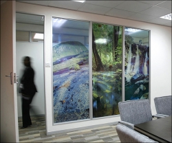 828_Corporate Offices Decor-Glass Panel prints